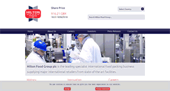 Desktop Screenshot of hiltonfoodgroupplc.com